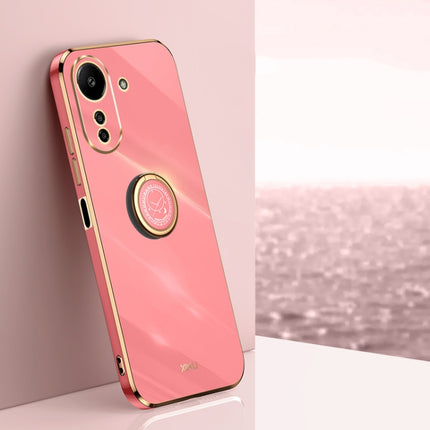 XINLI Straight Edge 6D Electroplate TPU Phone Case with Ring Holder, For Xiaomi 14, For Xiaomi Redmi Note 13 5G, For Xiaomi Redmi 13C 4G