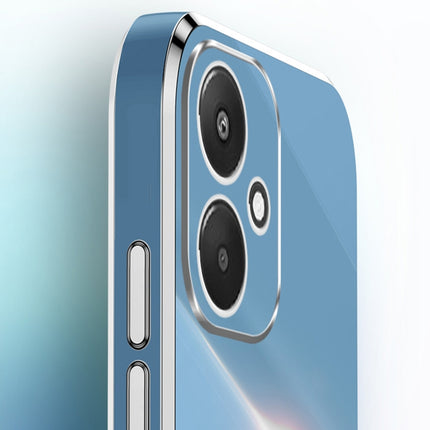 XINLI Straight Edge 6D Electroplate TPU Phone Case with Ring Holder, For Xiaomi Redmi 13C 5G, For Xiaomi Redmi K70E, For Xiaomi 14 Pro