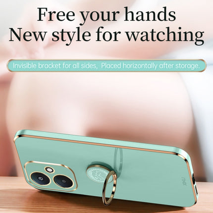 XINLI Straight Edge 6D Electroplate TPU Phone Case with Ring Holder, For Xiaomi Redmi 13C 5G, For Xiaomi Redmi K70E, For Xiaomi 14 Pro