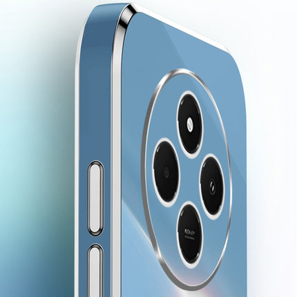 XINLI Straight Edge 6D Electroplate TPU Phone Case with Ring Holder, For Redmi 14C 4G, For Xiaomi Redmi Note 13 Pro 4G, For Xiaomi Redmi Note 13 4G