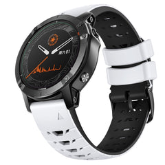 22mm Trapezoidal Quick Release Silicone Watch Band