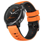 For Garmin Fenix 7 / Orange Black