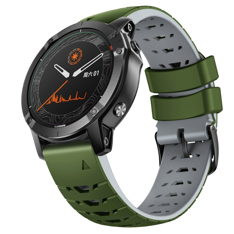 22mm Trapezoidal Quick Release Silicone Watch Band