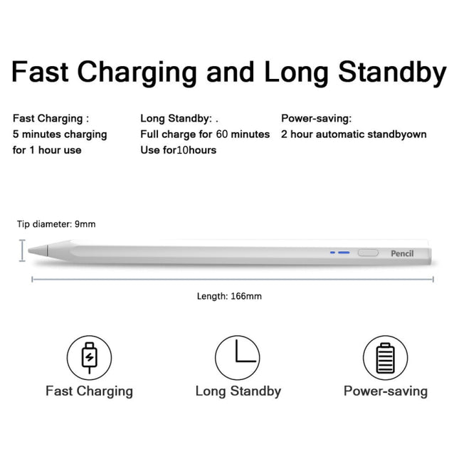 BP18-BL Type-C Universal Hexagonal Bluetooth Stylus Pen