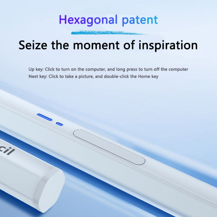 BP19-BL Type-C Universal Magnetic Hexagon Bluetooth Stylus Pen