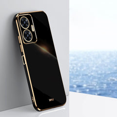 XINLI Straight 6D Plating Gold Edge TPU Phone Case, For Realme GT Neo5 SE, For Realme C55