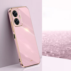 XINLI Straight 6D Plating Gold Edge TPU Phone Case, For Realme GT Neo5 SE, For Realme C55