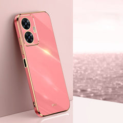 XINLI Straight 6D Plating Gold Edge TPU Phone Case, For Realme GT Neo5 SE, For Realme C55