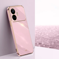 XINLI Straight 6D Plating Gold Edge TPU Phone Case, For Realme GT Neo5 SE, For Realme C55