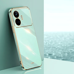 XINLI Straight 6D Plating Gold Edge TPU Phone Case, For Realme GT Neo5 SE, For Realme C55