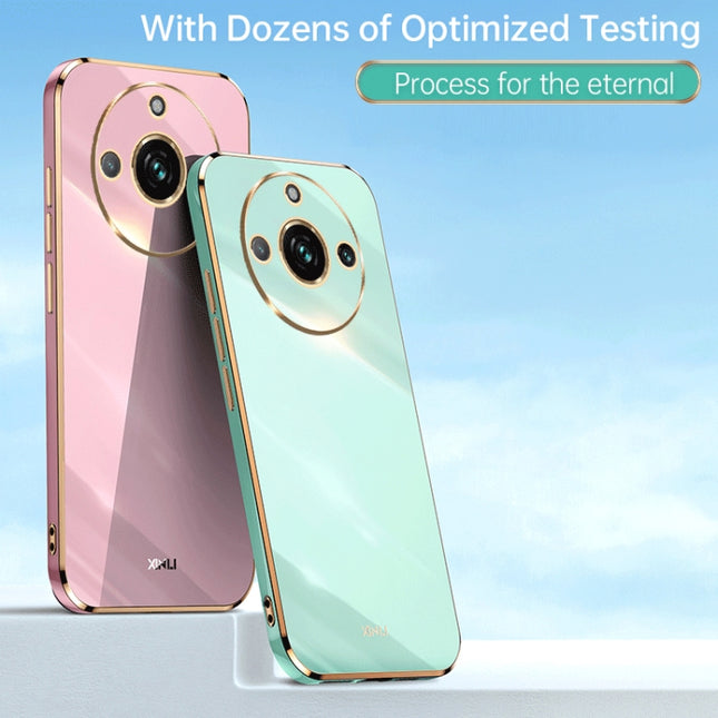 XINLI Straight 6D Plating Gold Edge TPU Phone Case, For Realme 11 5G, For Realme C53 2023, For Realme 11 Pro+ 5G