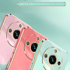 XINLI Straight 6D Plating Gold Edge TPU Phone Case, For Realme 11 5G, For Realme C53 2023, For Realme 11 Pro+ 5G