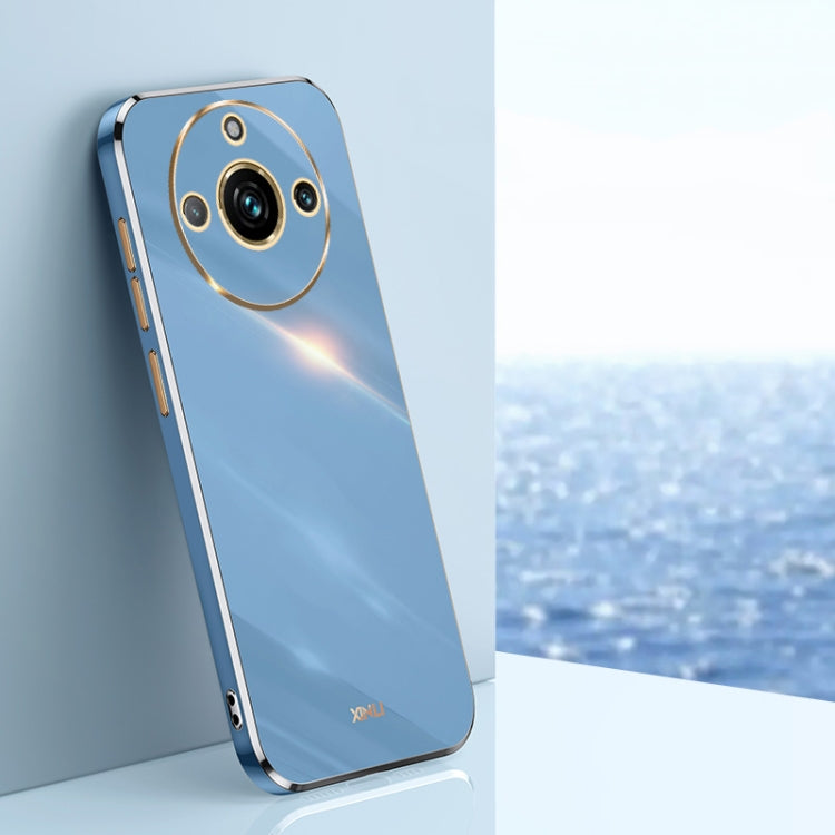 XINLI Straight 6D Plating Gold Edge TPU Phone Case, For Realme 11 5G, For Realme C53 2023, For Realme 11 Pro+ 5G