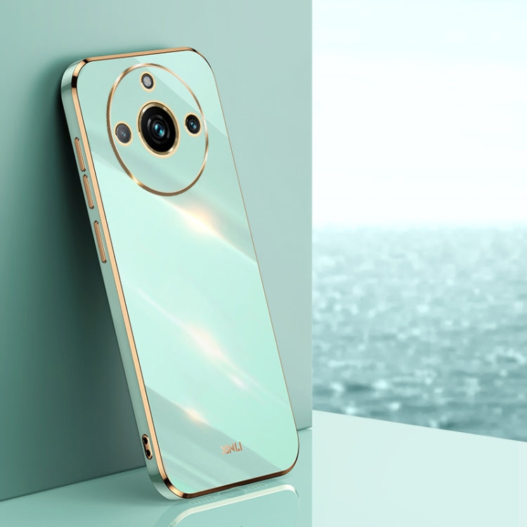 XINLI Straight 6D Plating Gold Edge TPU Phone Case, For Realme 11 5G, For Realme C53 2023, For Realme 11 Pro+ 5G