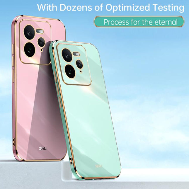 XINLI Straight 6D Plating Gold Edge TPU Phone Case, For Realme GT 7 Pro 5G, For Realme Note 60 4G, For Realme 13 Pro Global