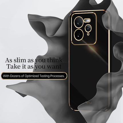 XINLI Straight 6D Plating Gold Edge TPU Phone Case, For Realme GT 7 Pro 5G, For Realme Note 60 4G, For Realme 13 Pro Global