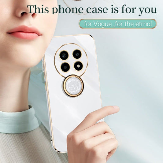 XINLI Straight Edge 6D Electroplate TPU Phone Case with Ring Holder, For Realme 13 Pro Global, For Realme 11 5G, For Realme C53 2023