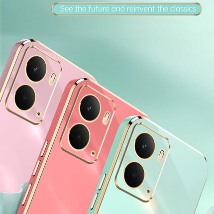 XINLI Straight Edge 6D Electroplate TPU Phone Case with Ring Holder, For Realme Neo7X, For Realme Neo7 SE, For Realme14 Pro+