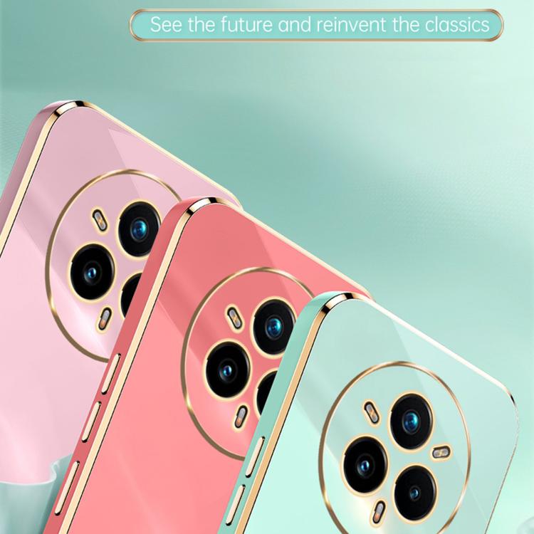 XINLI Straight Edge 6D Electroplate TPU Phone Case with Ring Holder, For Realme14 Pro+, For Realme C75, For Realme GT 7 Pro 5G
