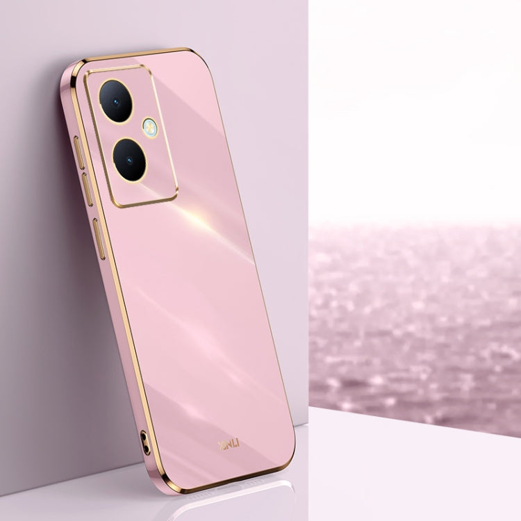 XINLI Straight Edge 6D Electroplate TPU Phone Case, For vivo S17e, For vivo Y78+, For vivo iQOO Pro