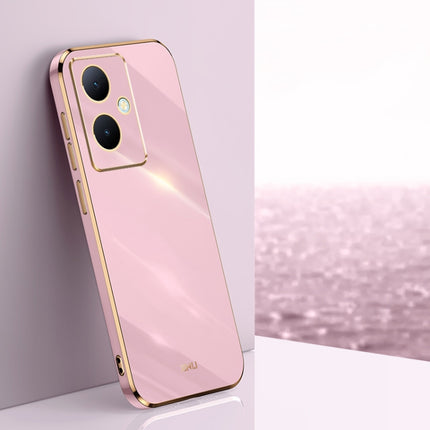 XINLI Straight Edge 6D Electroplate TPU Phone Case, For vivo Y78+, For vivo iQOO Pro