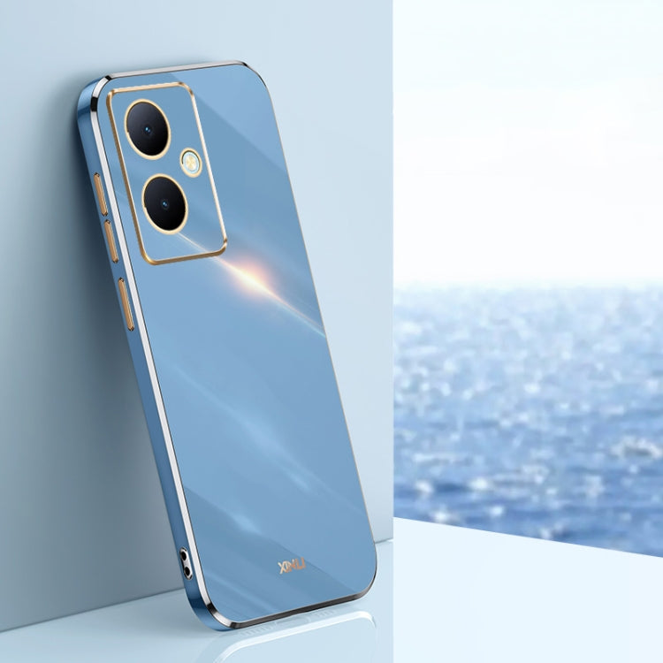 XINLI Straight Edge 6D Electroplate TPU Phone Case, For vivo S17e, For vivo Y78+, For vivo iQOO Pro