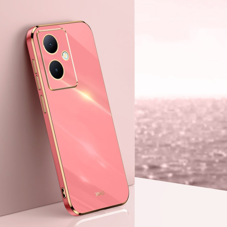XINLI Straight Edge 6D Electroplate TPU Phone Case, For vivo S17e, For vivo Y78+, For vivo iQOO Pro