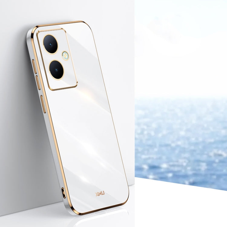 XINLI Straight Edge 6D Electroplate TPU Phone Case, For vivo S17e, For vivo Y78+, For vivo iQOO Pro