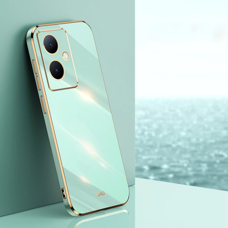 XINLI Straight Edge 6D Electroplate TPU Phone Case, For vivo S17e, For vivo Y78+, For vivo iQOO Pro