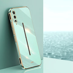 XINLI Straight Edge 6D Electroplate TPU Phone Case, For vivo iQOO Pro
