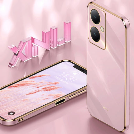 XINLI Straight Edge 6D Electroplate TPU Phone Case, For vivo Y35M+, For vivo S17, For vivo S17e