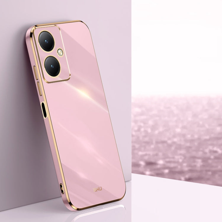 XINLI Straight Edge 6D Electroplate TPU Phone Case, For vivo Y17S 4G, For vivo Y35M+, For vivo S17
