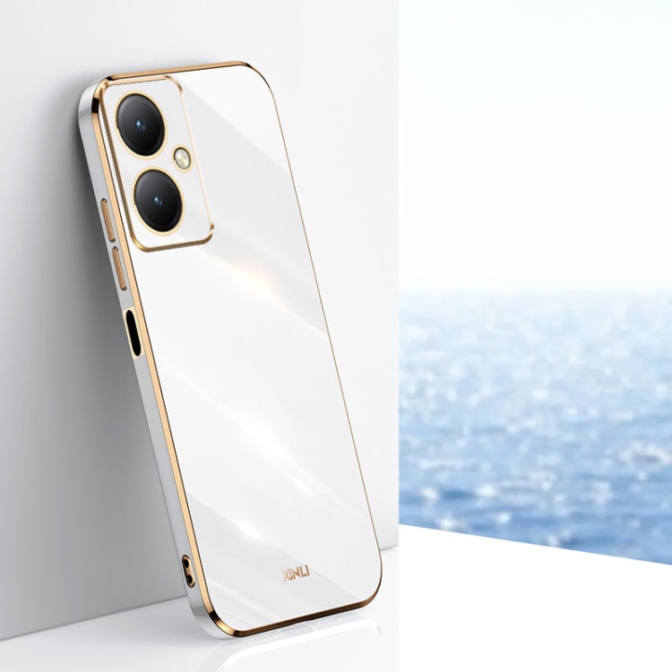 XINLI Straight Edge 6D Electroplate TPU Phone Case, For vivo Y17S 4G, For vivo Y35M+, For vivo S17