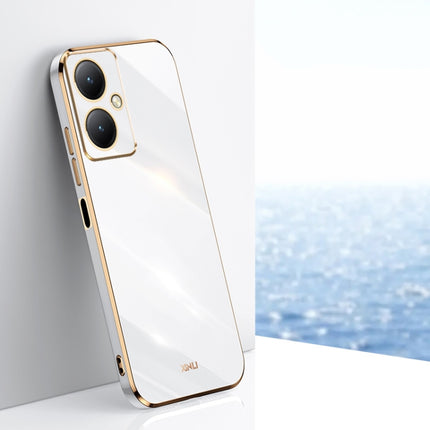 XINLI Straight Edge 6D Electroplate TPU Phone Case, For vivo Y35M+, For vivo S17, For vivo S17e