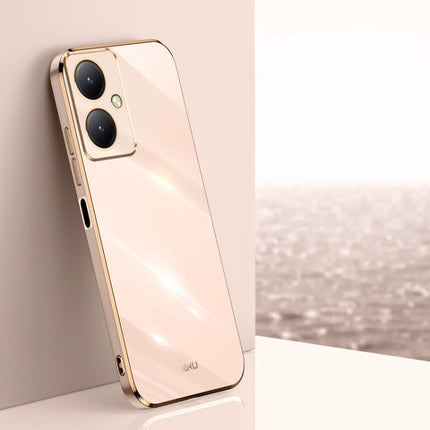 XINLI Straight Edge 6D Electroplate TPU Phone Case, For vivo Y35M+, For vivo S17, For vivo S17e