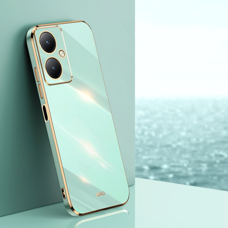 XINLI Straight Edge 6D Electroplate TPU Phone Case, For vivo Y17S 4G, For vivo Y35M+, For vivo S17