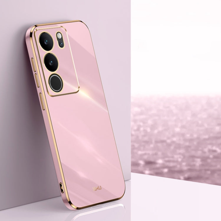 XINLI Straight Edge 6D Electroplate TPU Phone Case, For vivo Y17S 4G, For vivo Y35M+, For vivo S17