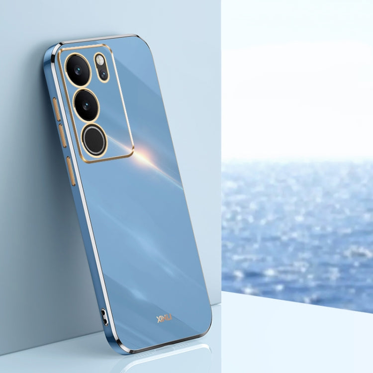 XINLI Straight Edge 6D Electroplate TPU Phone Case, For vivo Y17S 4G, For vivo Y35M+, For vivo S17
