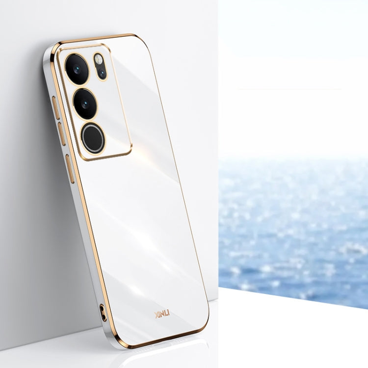 XINLI Straight Edge 6D Electroplate TPU Phone Case, For vivo Y17S 4G, For vivo Y35M+, For vivo S17