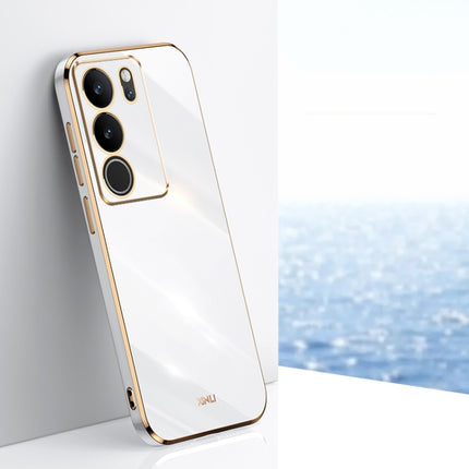 XINLI Straight Edge 6D Electroplate TPU Phone Case, For vivo Y35M+, For vivo S17, For vivo S17e