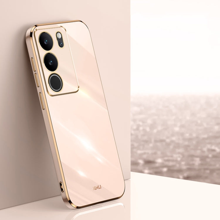 XINLI Straight Edge 6D Electroplate TPU Phone Case, For vivo Y17S 4G, For vivo Y35M+, For vivo S17