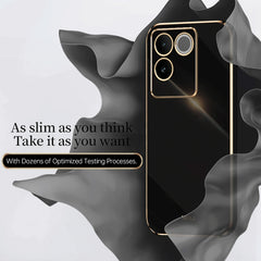 XINLI Straight Edge 6D Electroplate TPU Phone Case, For vivo S17e, For vivo Y78+, For vivo iQOO Pro