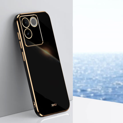XINLI Straight Edge 6D Electroplate TPU Phone Case, For vivo Y35M+, For vivo S17, For vivo S17e