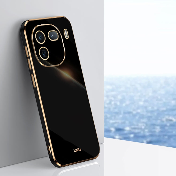 XINLI Straight Edge 6D Electroplate TPU Phone Case, For vivo X100 Pro 5G, For vivo iQOO 12 Pro 5G, For vivo iQOO 12 5G