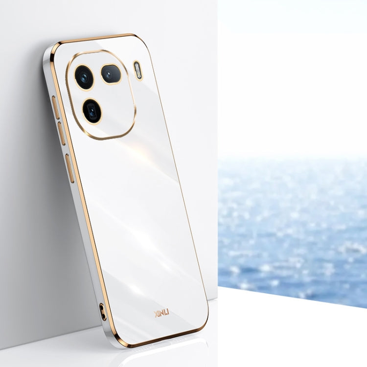 XINLI Straight Edge 6D Electroplate TPU Phone Case, For vivo X100 Pro 5G, For vivo iQOO 12 Pro 5G, For vivo iQOO 12 5G