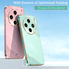 XINLI Straight Edge 6D Electroplate TPU Phone Case, For vivo X100 Pro 5G, For vivo iQOO 12 Pro 5G, For vivo iQOO 12 5G