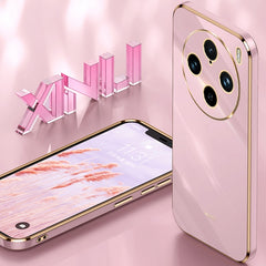 XINLI Straight Edge 6D Electroplate TPU Phone Case, For vivo X100 Pro 5G, For vivo iQOO 12 Pro 5G, For vivo iQOO 12 5G