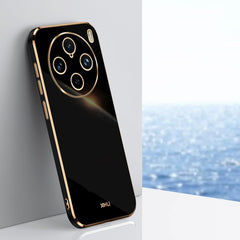 XINLI Straight Edge 6D Electroplate TPU Phone Case, For vivo X100 Pro 5G, For vivo iQOO 12 Pro 5G, For vivo iQOO 12 5G