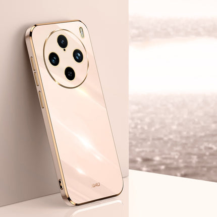 XINLI Straight Edge 6D Electroplate TPU Phone Case, For vivo S18 Pro, For vivo S18e, For vivo X100 Pro 5G