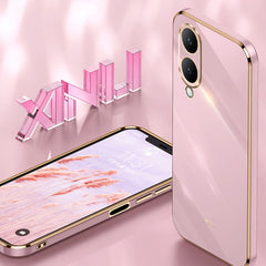 XINLI Straight Edge 6D Electroplate TPU Phone Case, For vivo Y17S 4G, For vivo Y35M+, For vivo S17